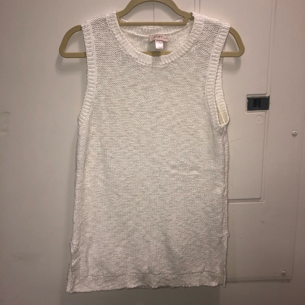 Loft sleeveless sweater tunic